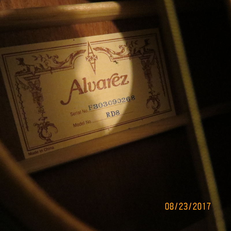 Alvarez RD8 Dreadnought Guitar