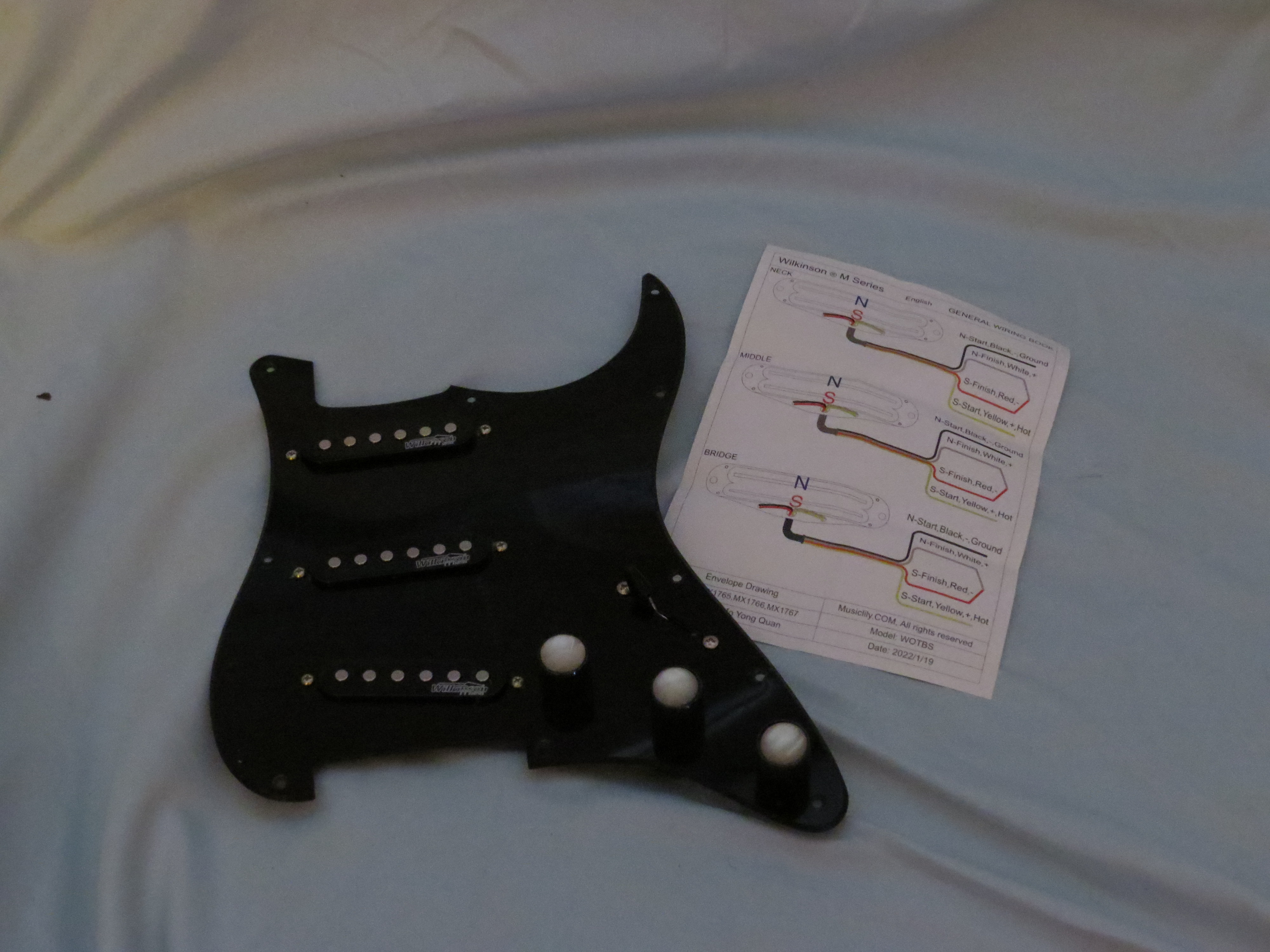 Strat Style Loaded Pickguard